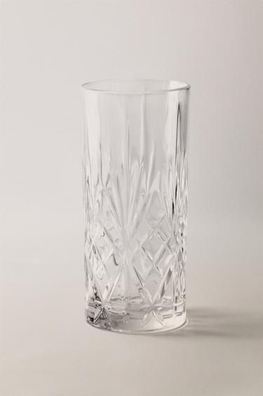 VASO ALTO RELIEVE - Transparente de Zara