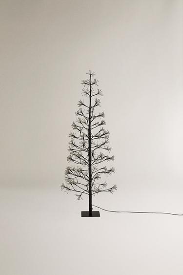 Zaras JULGRAN MED LED-BELYSNING (150 CM) - Svart