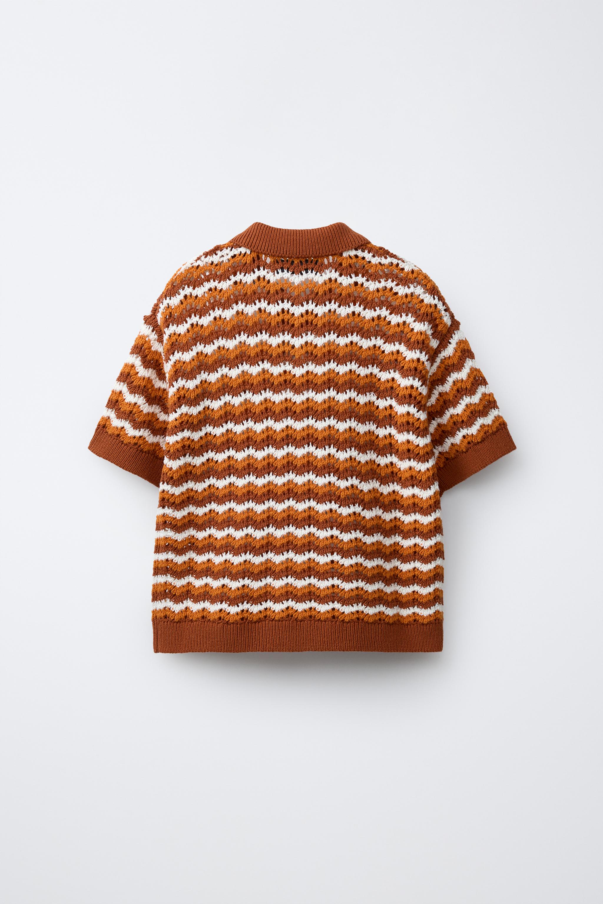 CROCHET KNIT POLO