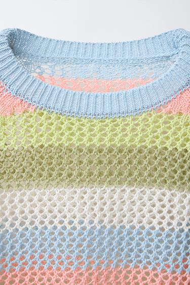 STRIPED KNIT SWEATER - Multicoloured by Zara - Image 2