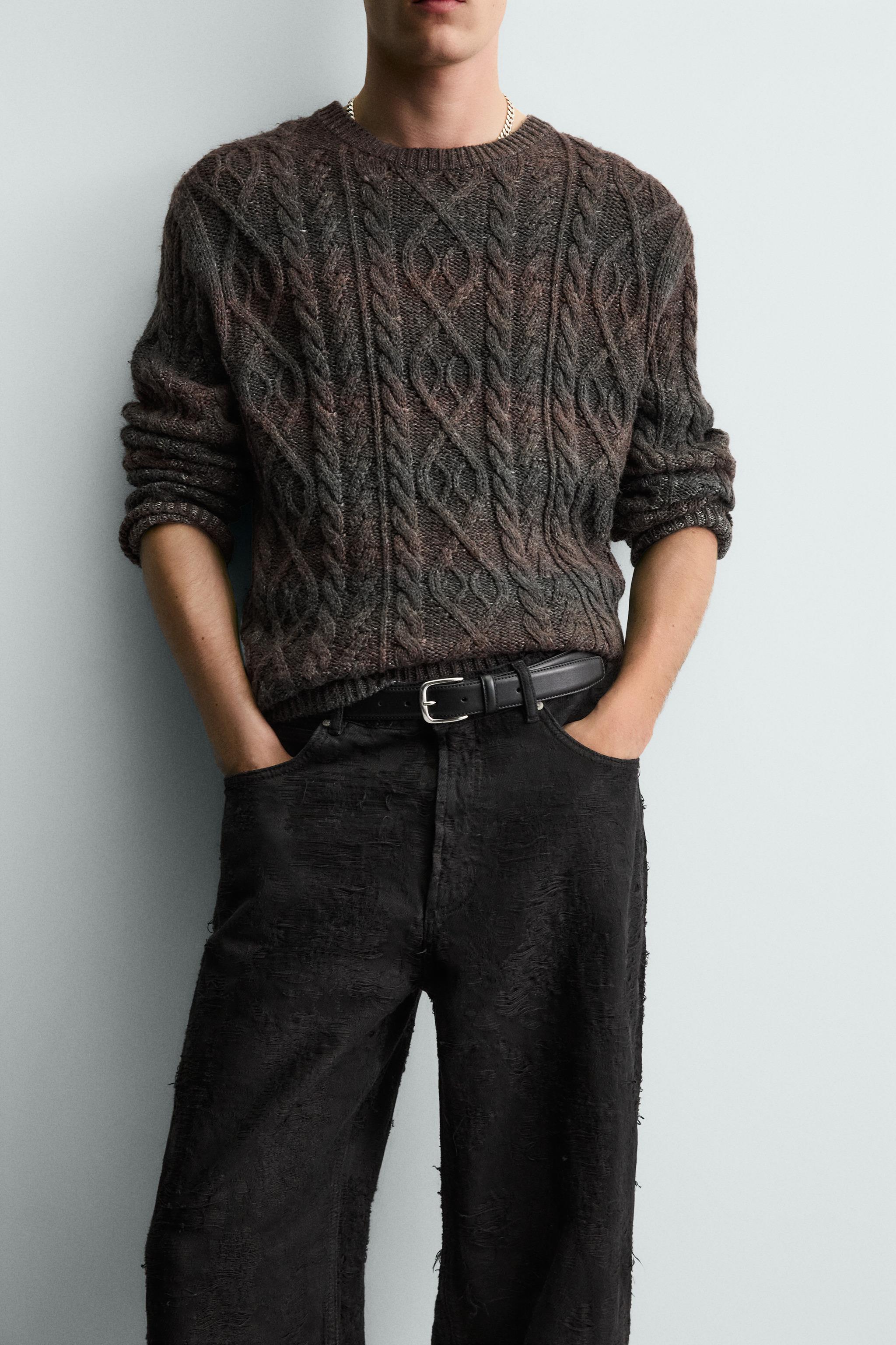 ジャカードテクスチャーパンツ - ブラック | ZARA Japan / 日本