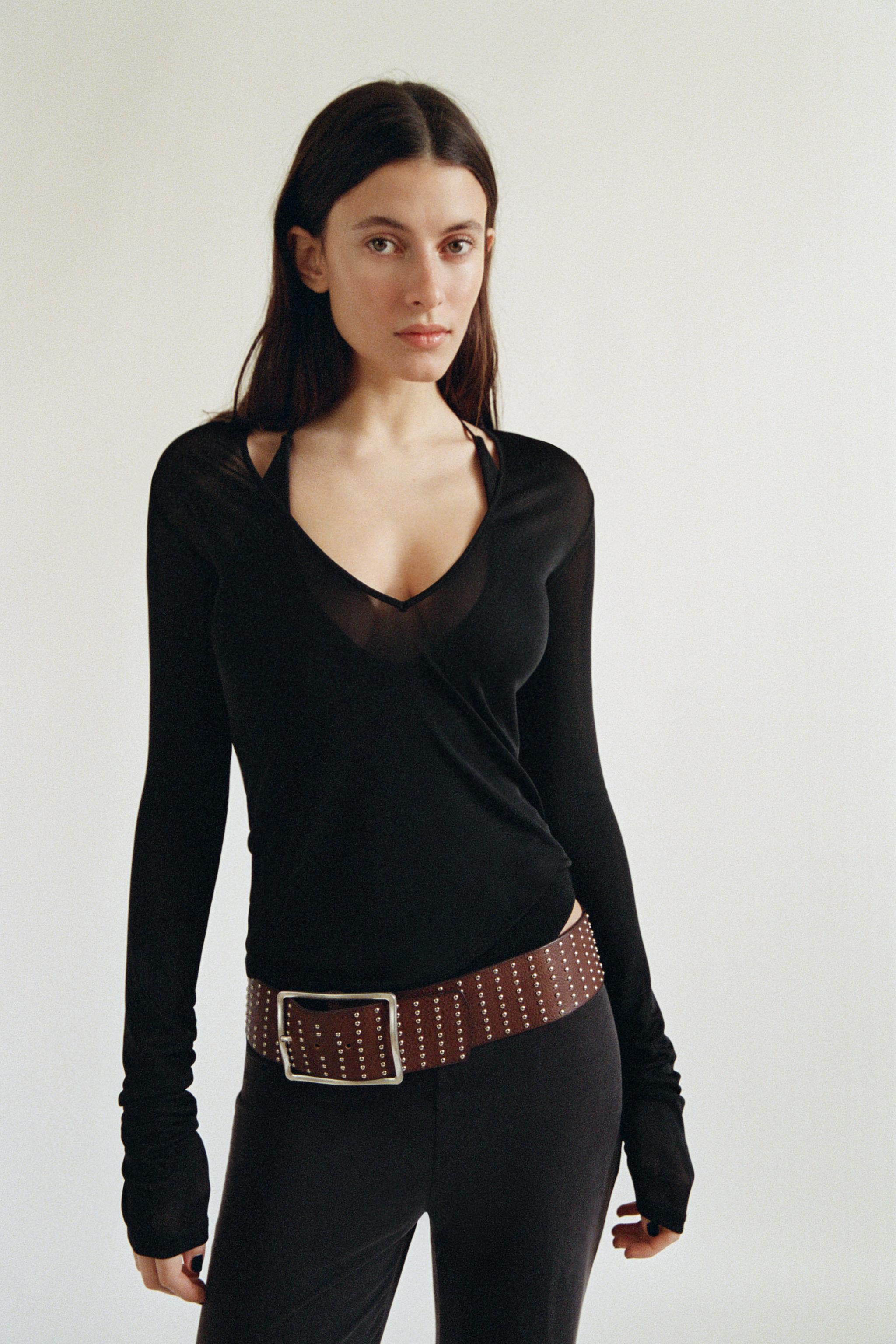 ブラックトップス – レディース | ZARA 日本 - ページ2