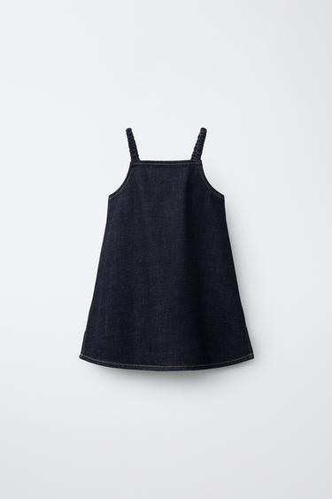Zara DENIM DRESS - Blue - Image 0