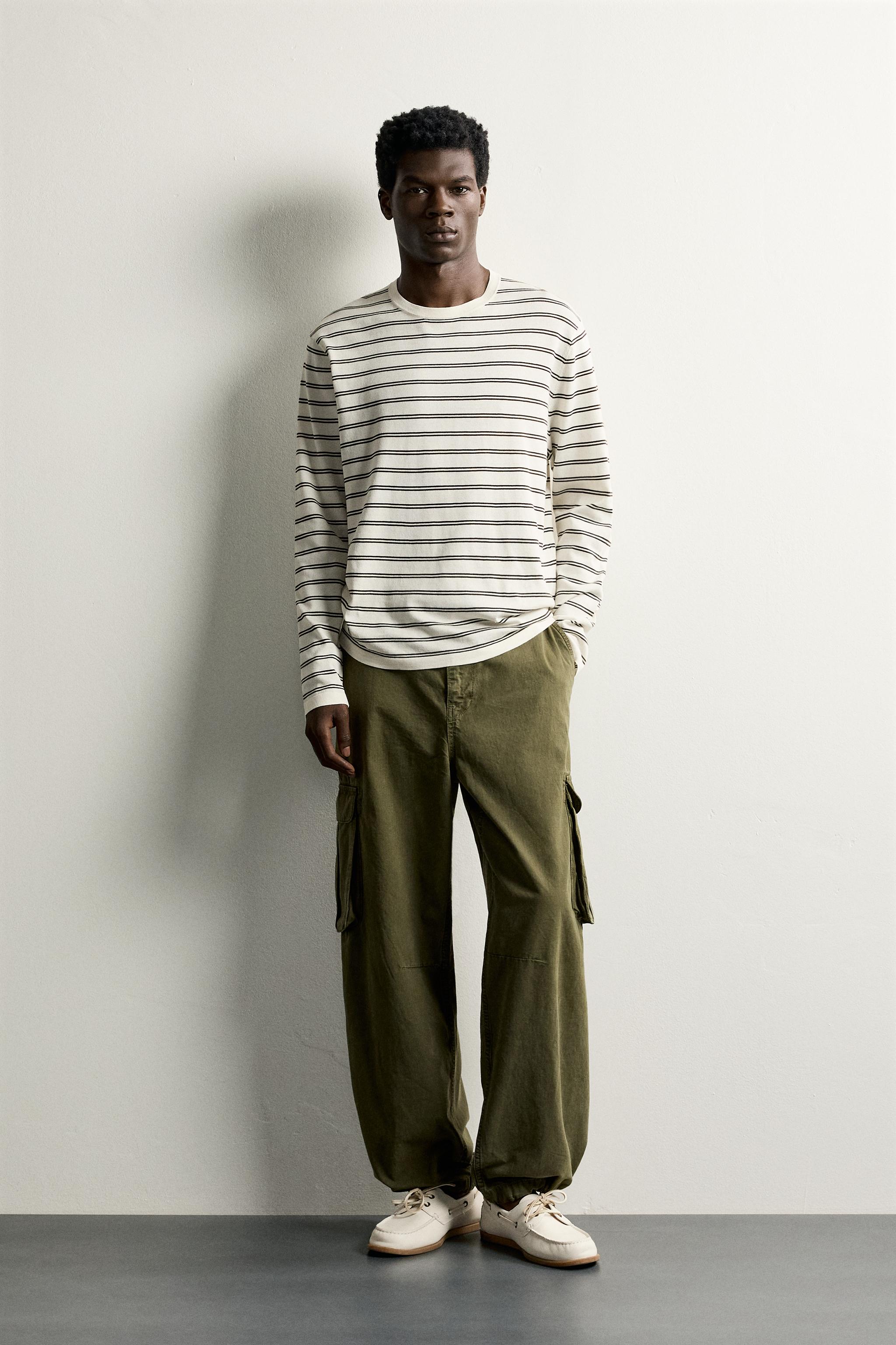 LIGHTWEIGHT STRIPED JACQUARD JUMPER