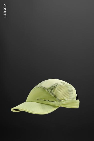 PERFORATED TECHNICAL CAP - Light lime green by Zara