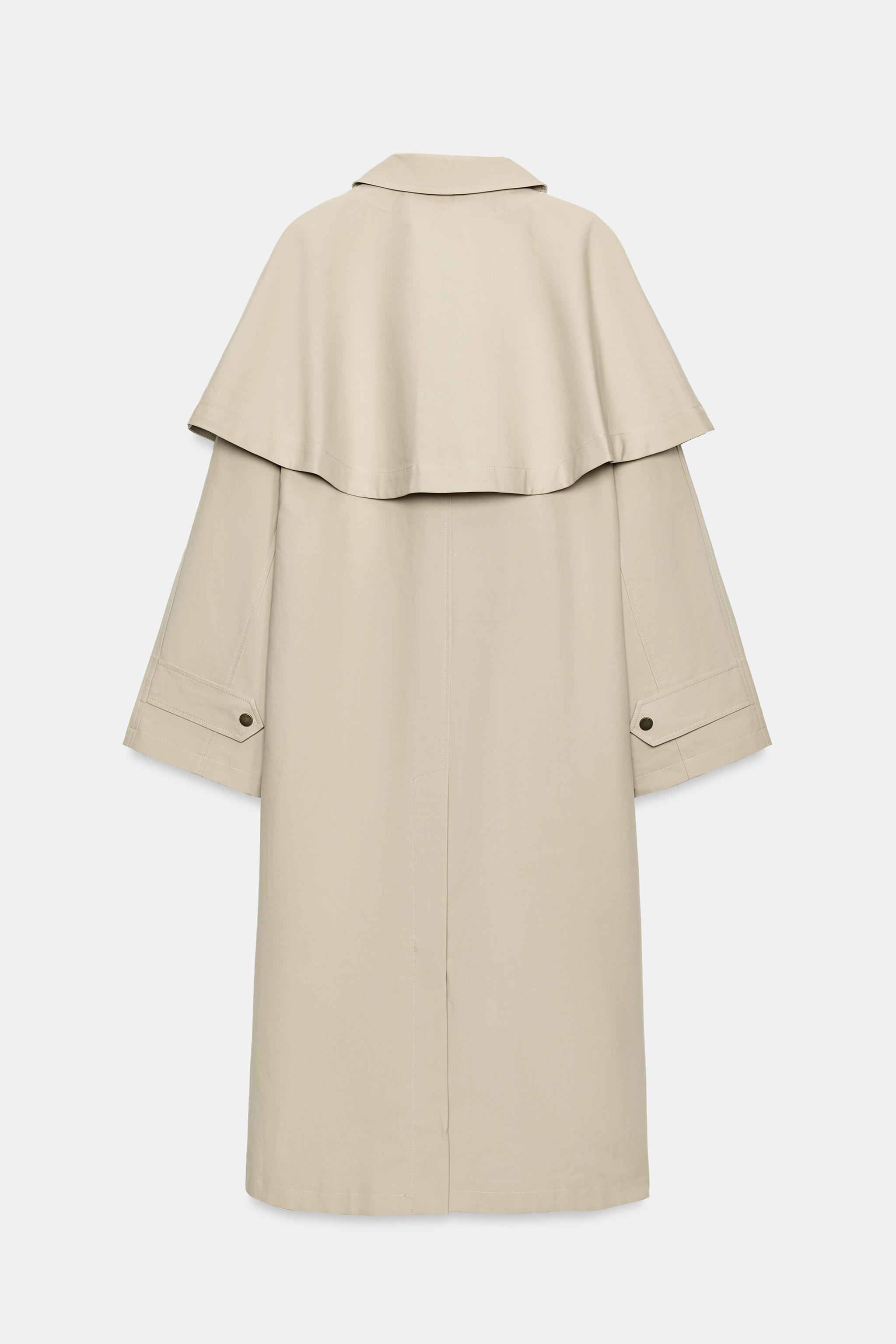 ZW COLLECTION CAPE TRENCH COAT