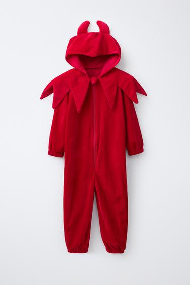 DEMON COSTUME JUMPSUIT — Red 1