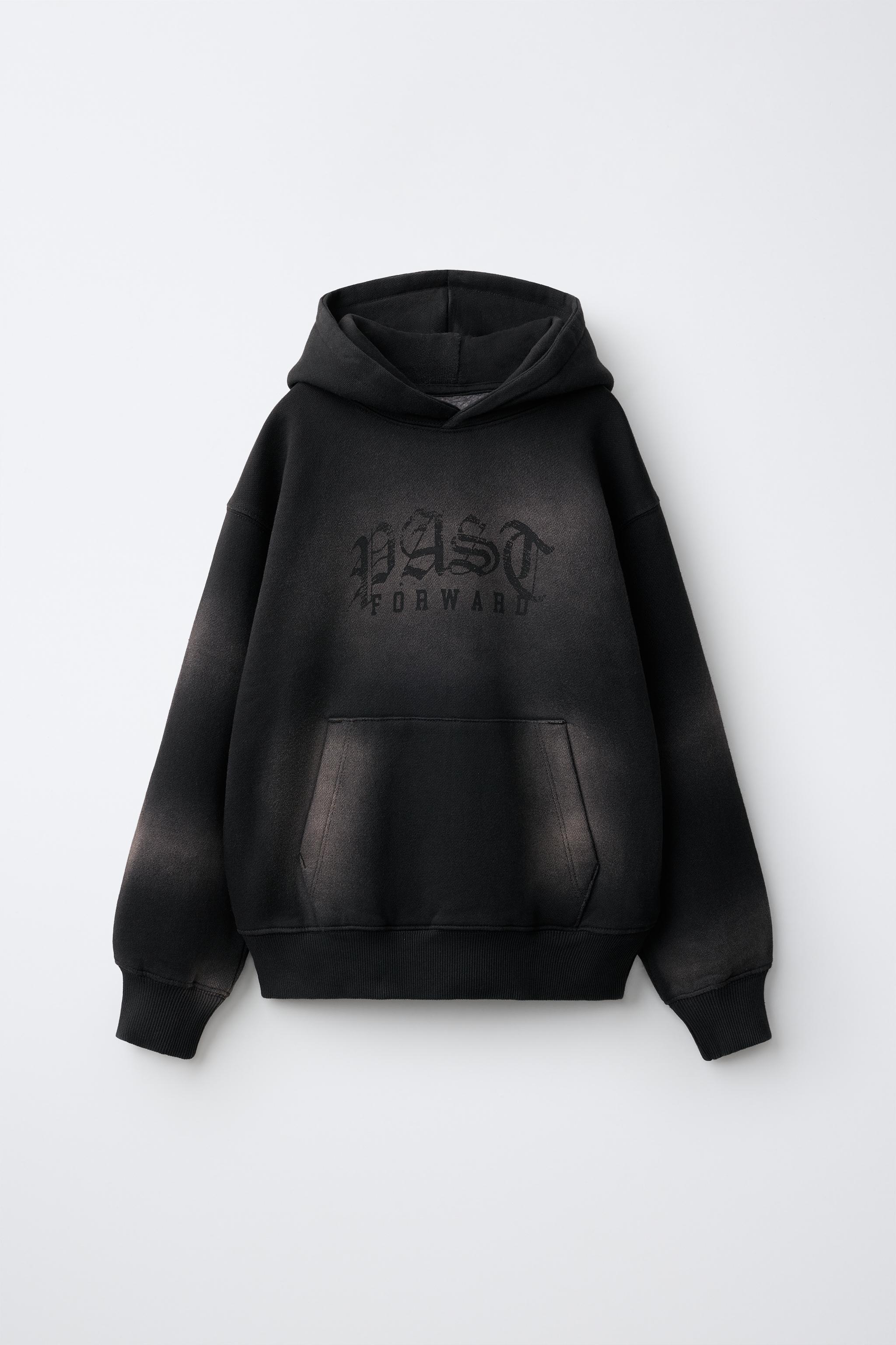 TEXT PRINT HOODIE