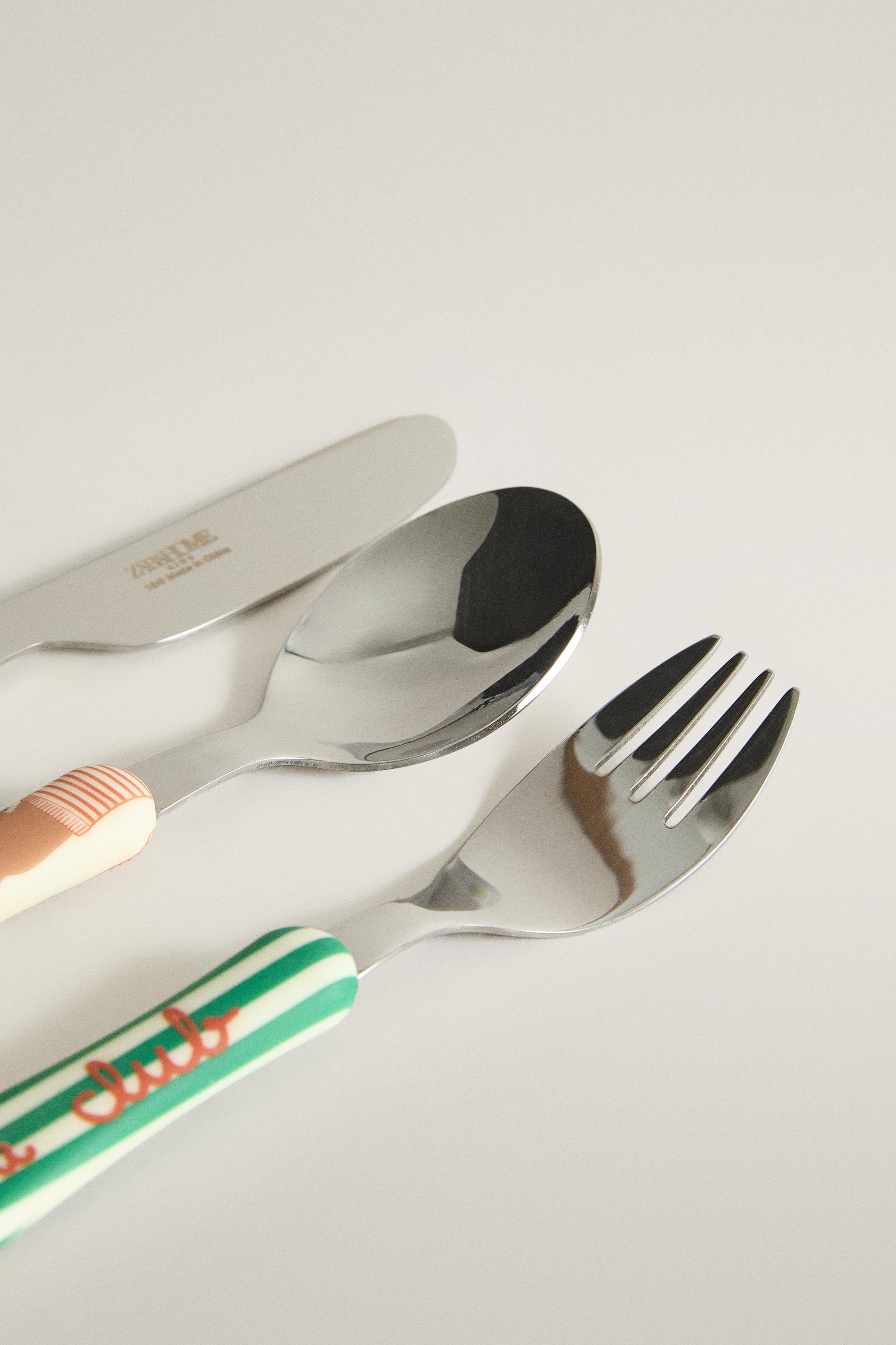 KIDS' DOG FLATWARE SET (SET OF 3) - Multicolored | ZARA United States