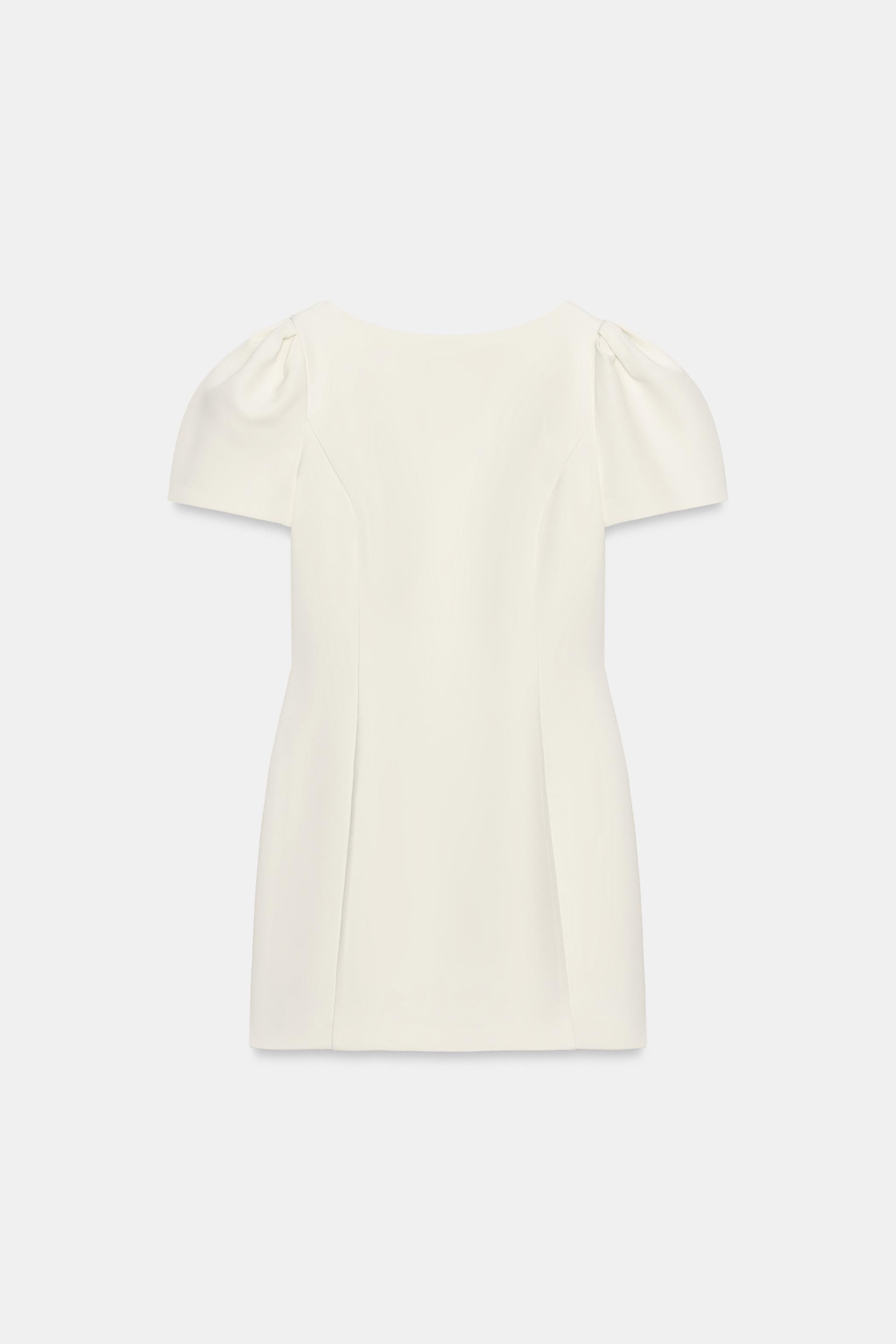 プリーツポケット ショートワンピース - オフホワイト | ZARA Japan / 日本