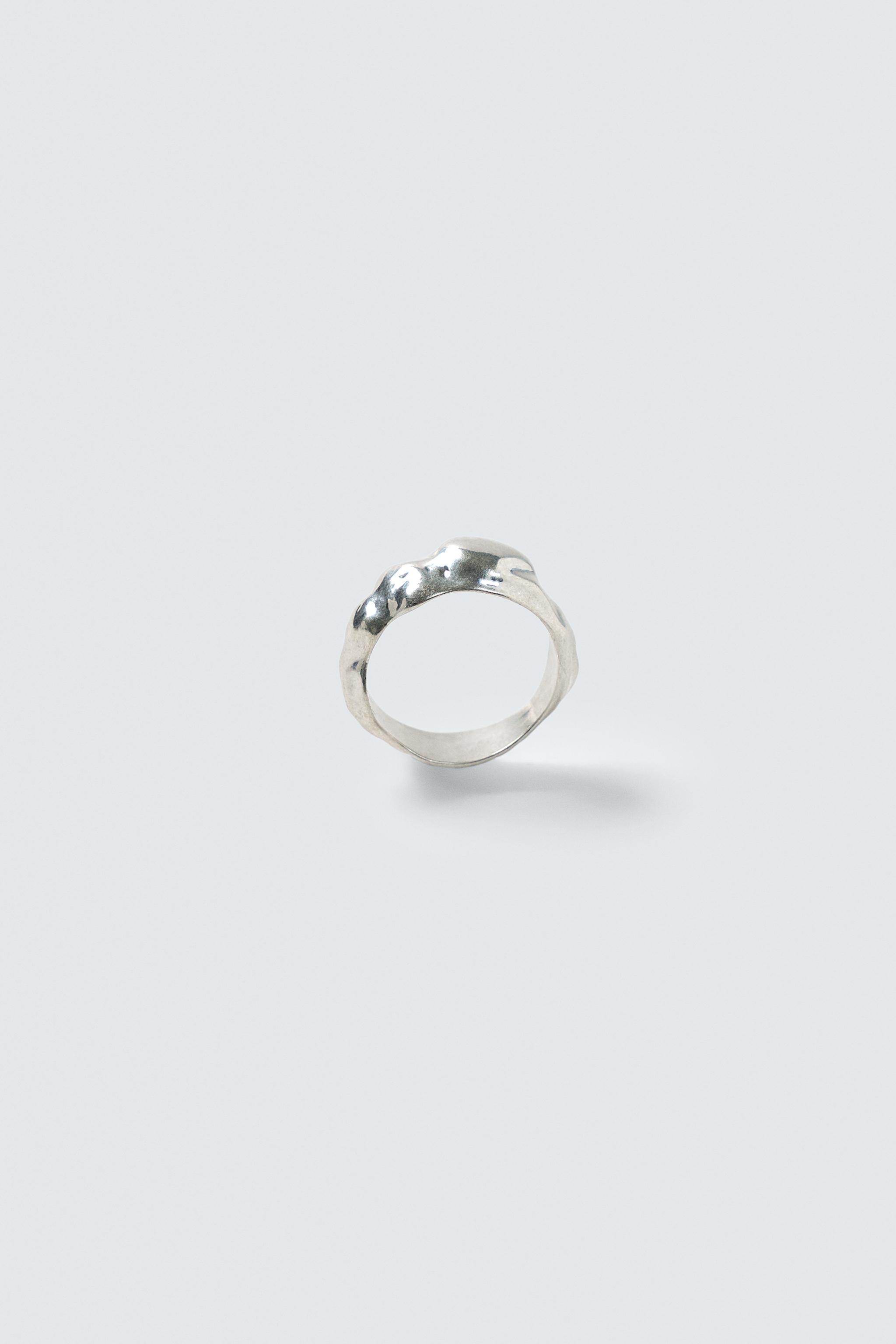 IRREGULAR METAL RING - Silver | ZARA United States