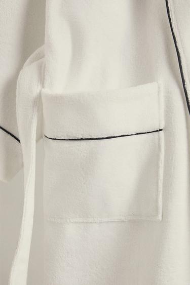 (400 GXM²) PEIGNOIR LISERÉ - Noir de Zara - Image 4