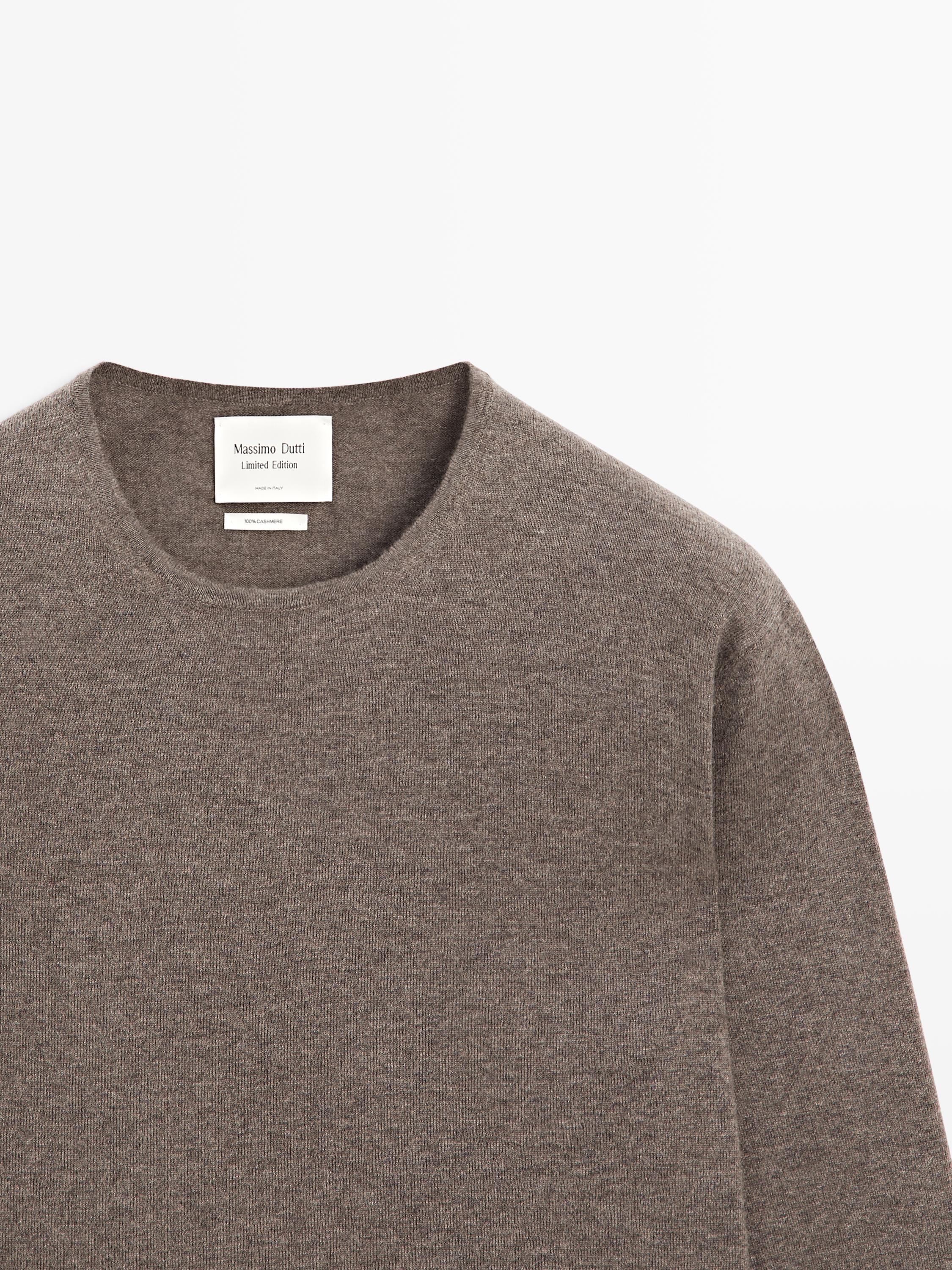 Pull en maille 100 % cachemire à col rond - LIMITED