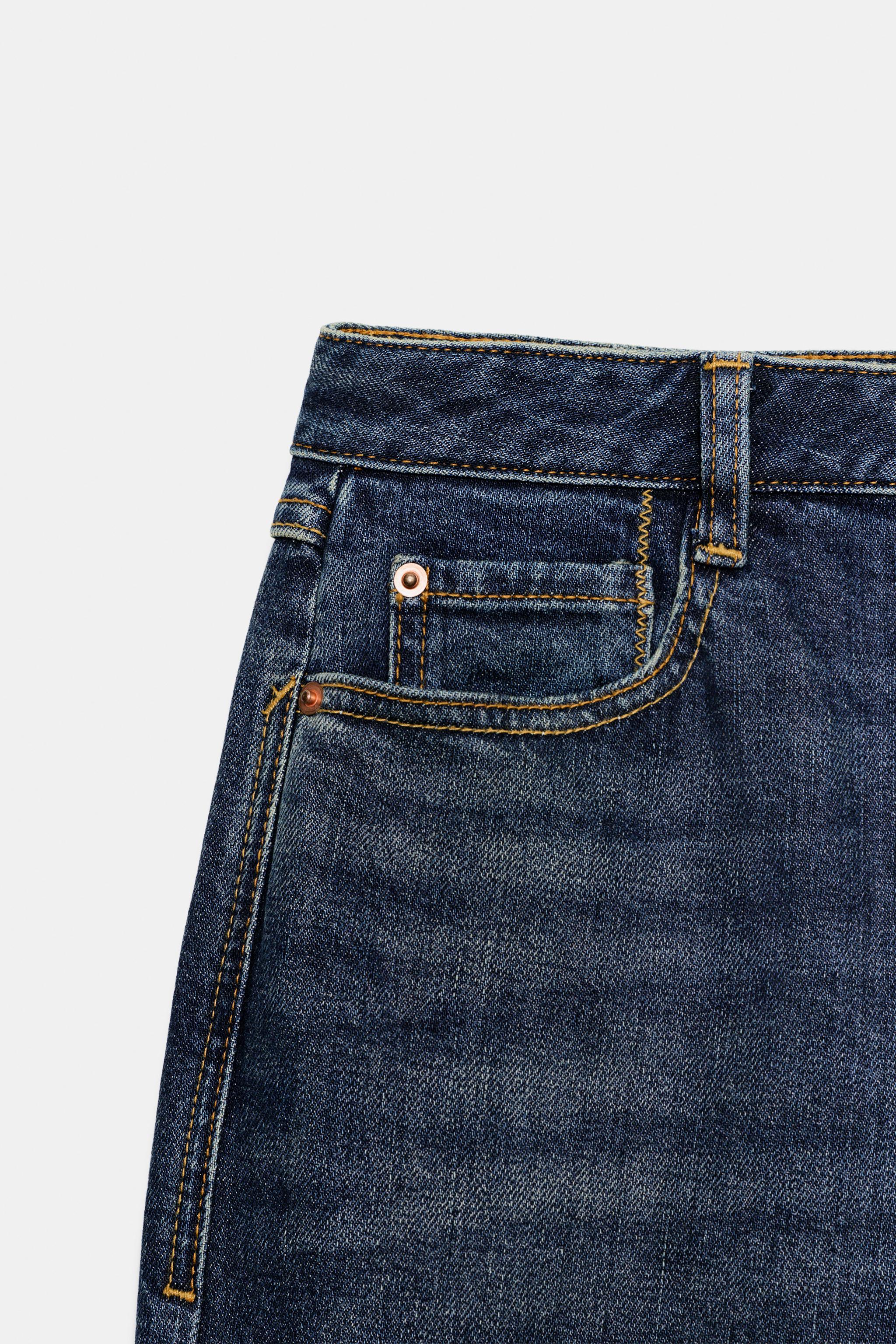 JEAN Z1975 COUPE DÉCONTRACTÉE TAILLE MOYENNE AVEC REVERS
