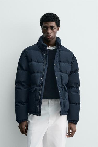 80% DOWN - 20% FEATHER WATER-REPELLENT JACKET - Indigo by Zara
