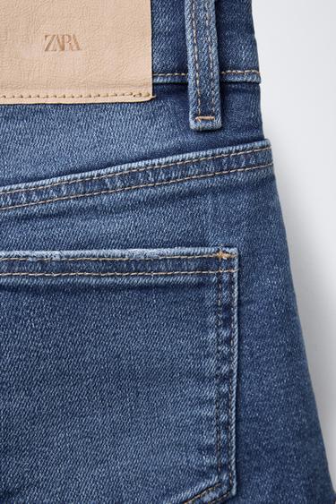 BERMUDA EN JEAN EXTENSIBLE - Bleu de Zara - Image 3