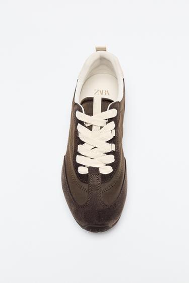 COMBINED RUNNING SHOES - Brown by Zara