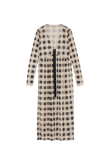 SEMI-TRANSPARENT MIDI DRESS