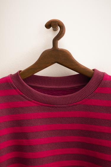 ZARA TIMELESS - STRIPED SWEATSHIRT - Chocolate by Zara - Image 2