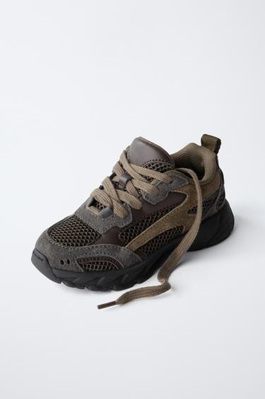 CHAUSSURES DE SPORT EN RÉSILLE - Marron de Zara - Image 2
