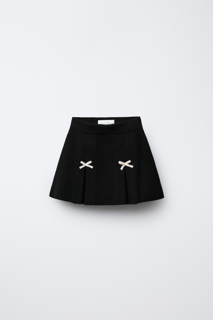 BOW KNIT SKIRT