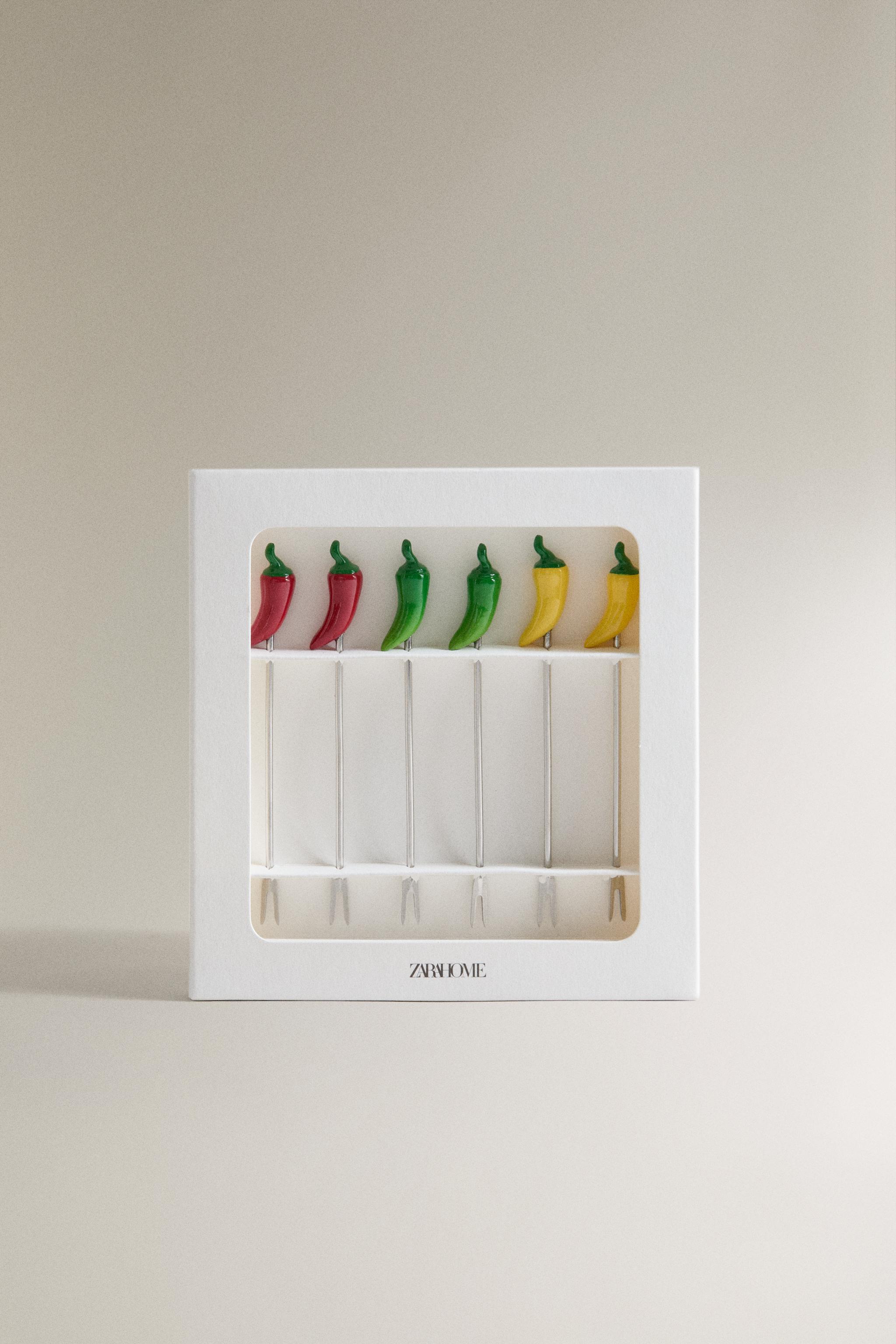 Zara CHILI PEPPER APERITIF PICKS PACK — фото 5