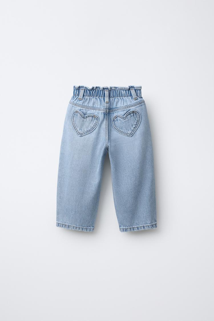 Jeans holgados con cinturilla fruncida 5