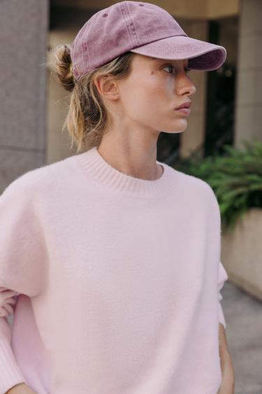 SOFT PLAIN KNIT JUMPER - Light pink by Zara - Image 2