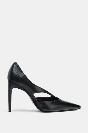 ZAPATO TACÓN ASIMÉTRICO - Negro de Zara