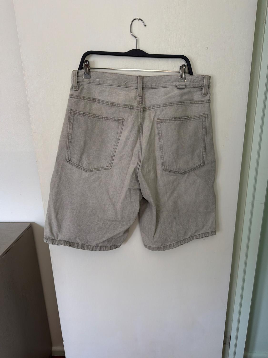 WASHED BAGGY FIT DENIM SHORTS - Image 2