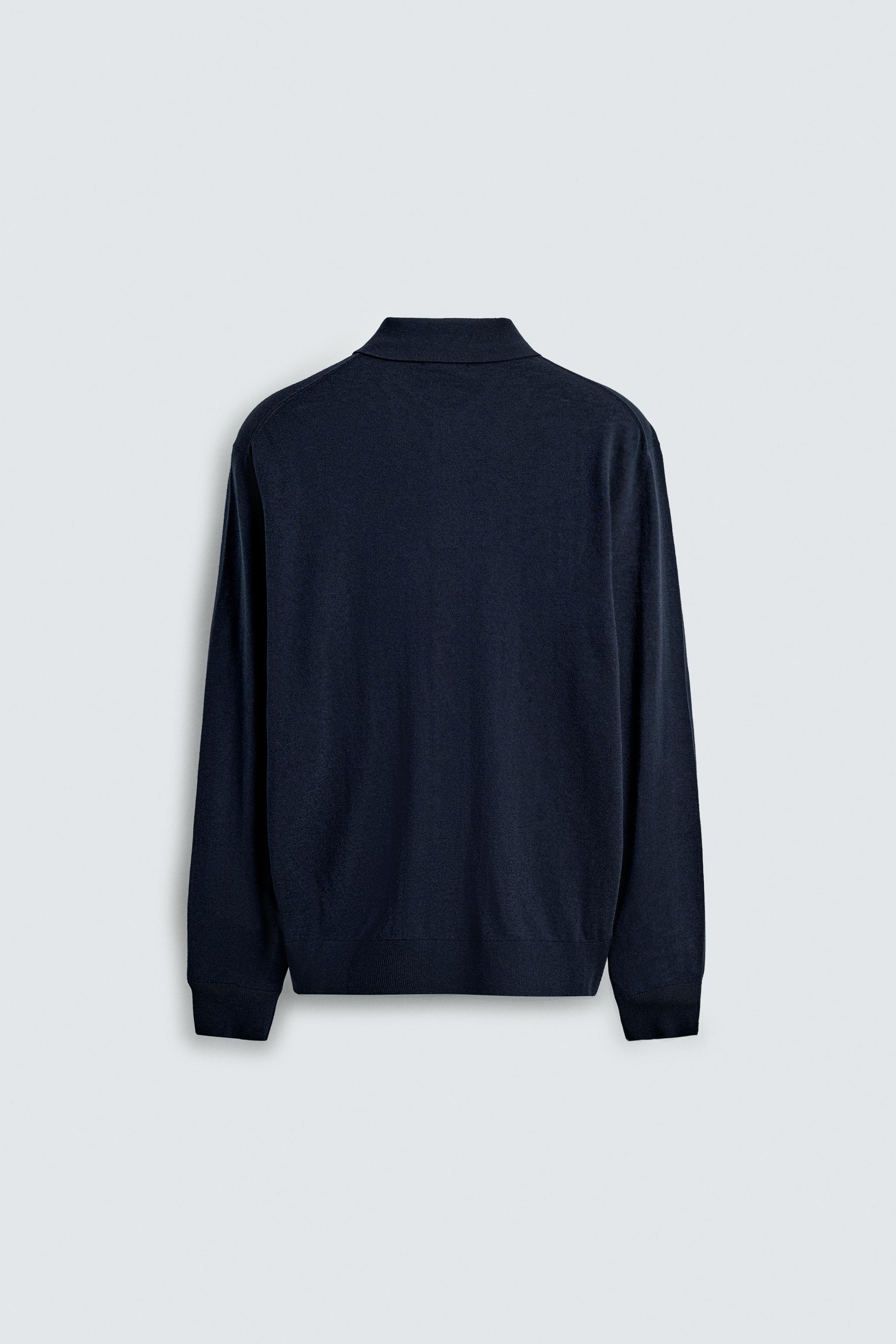 POLO EN MAILLE AVEC LAINE