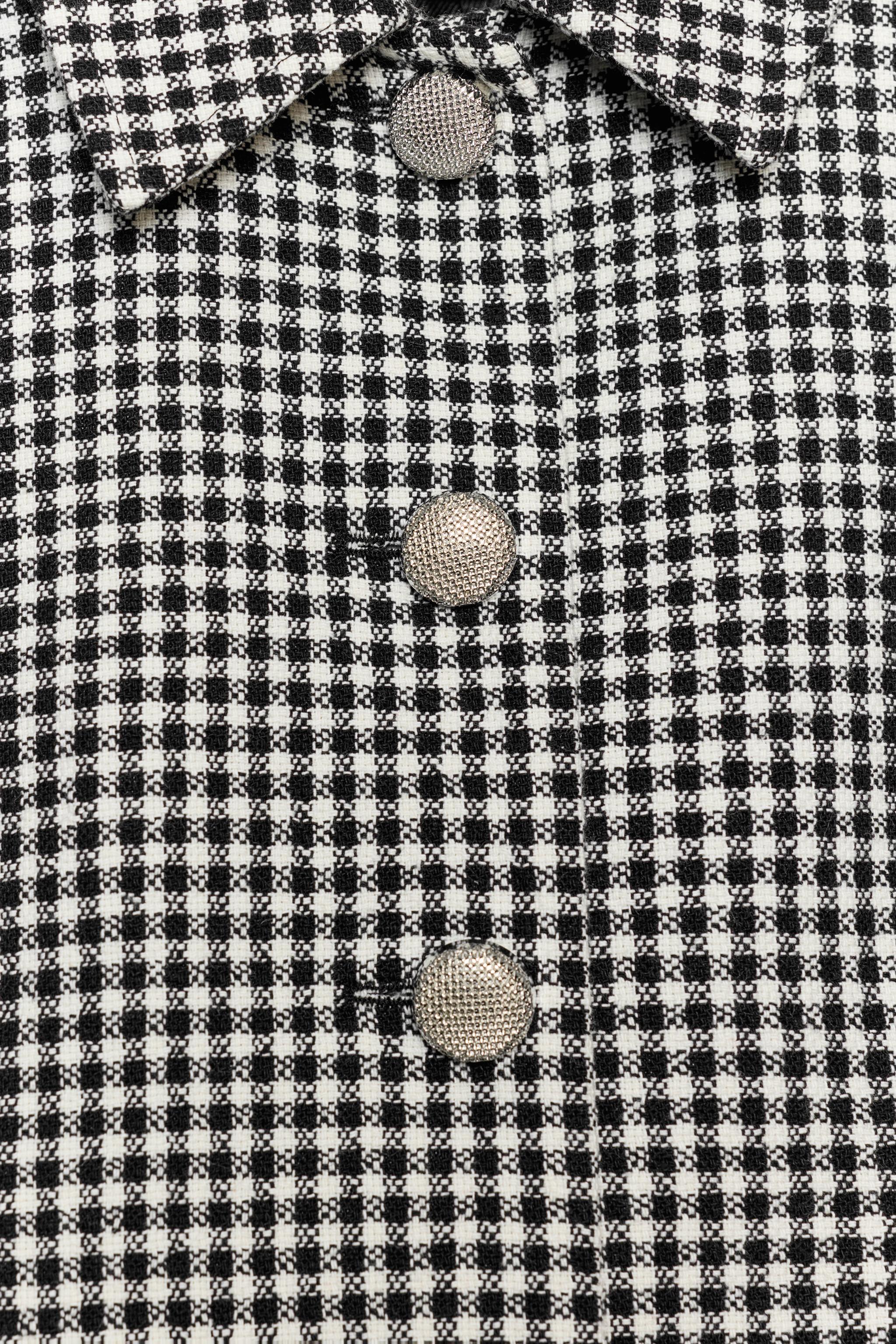 CROPPED CHECK JACKET