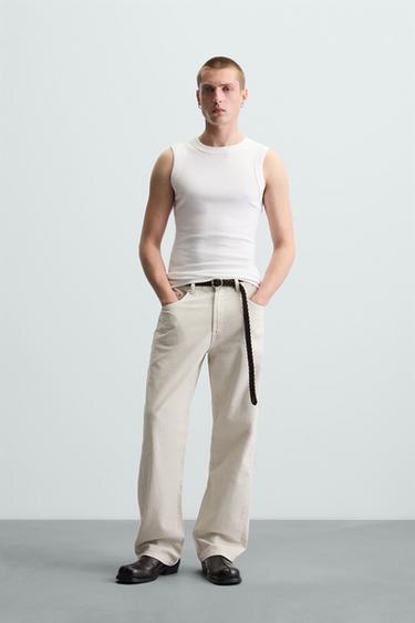 JEANS STRAIGHT FIT RELAXED - Crudo de Zara - Imagen 0