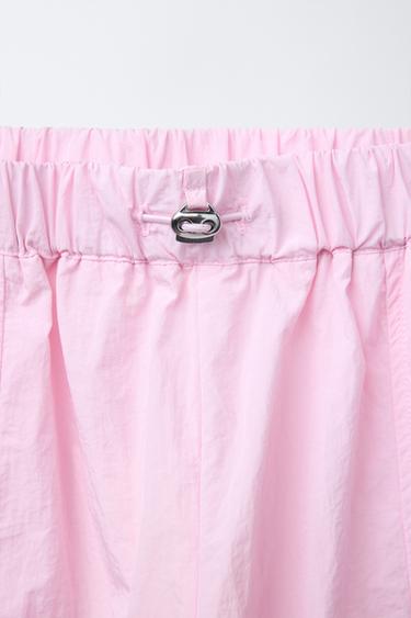 PANTALON LÉGER EN NYLON - Rose de Zara - Image 2