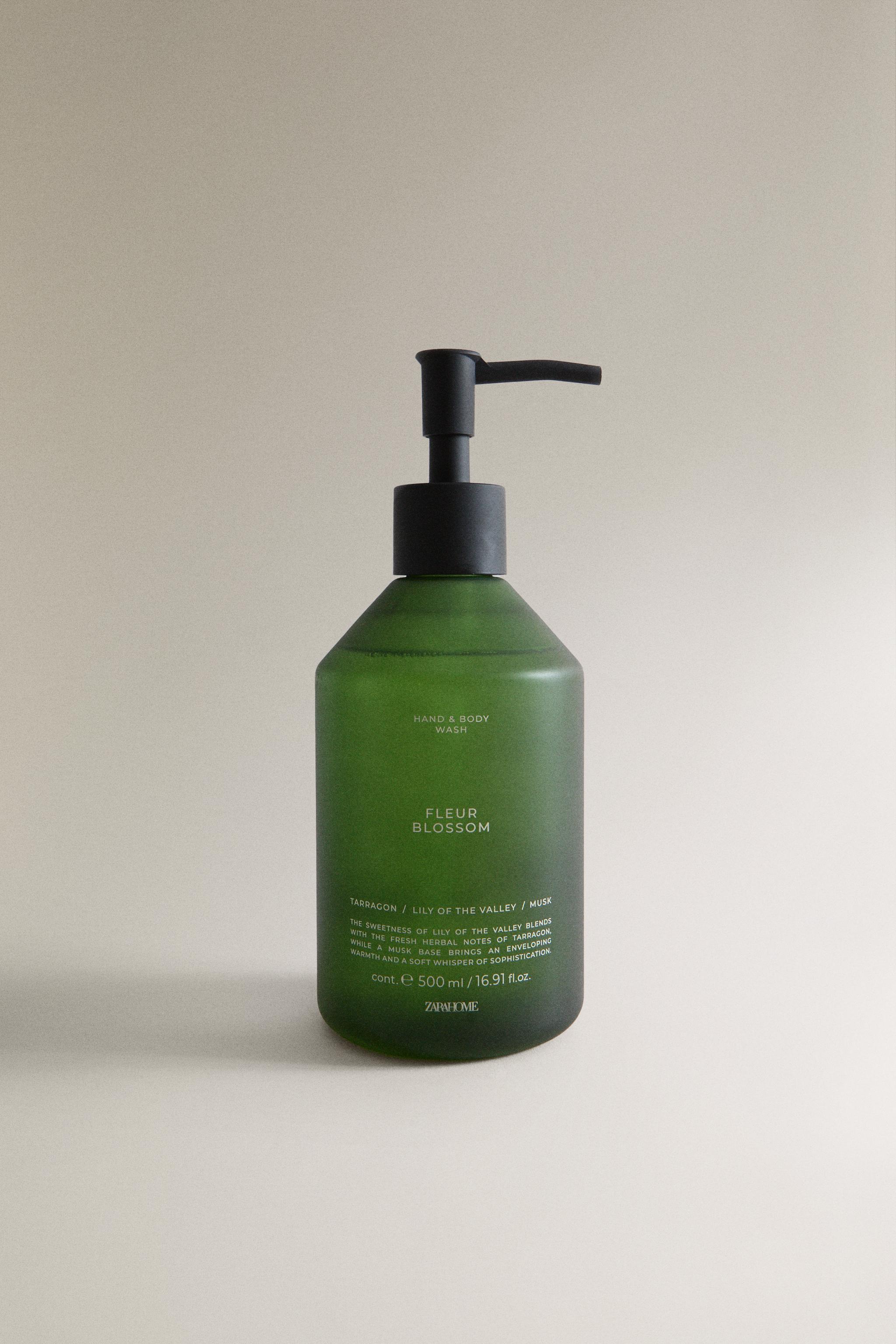 (500 ML) FLEUR BLOSSOM LIQUID HAND AND BODY SOAP — Green
