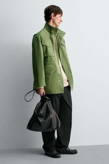 Zara LIMITED EDITION LEATHER SHOPPER BAG - Black - Image 0