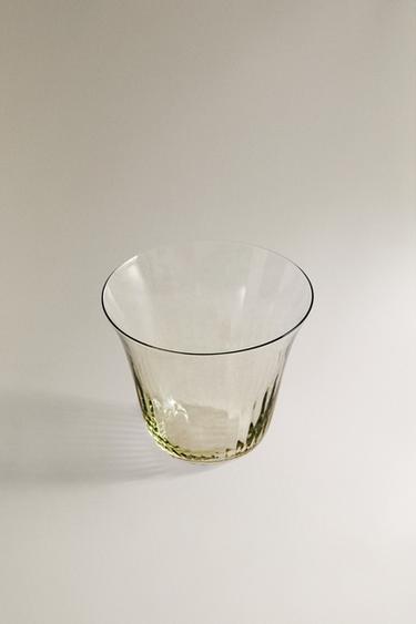 TRANSPARENT GLASS TUMBLER - Greenish by Zara - Image 1