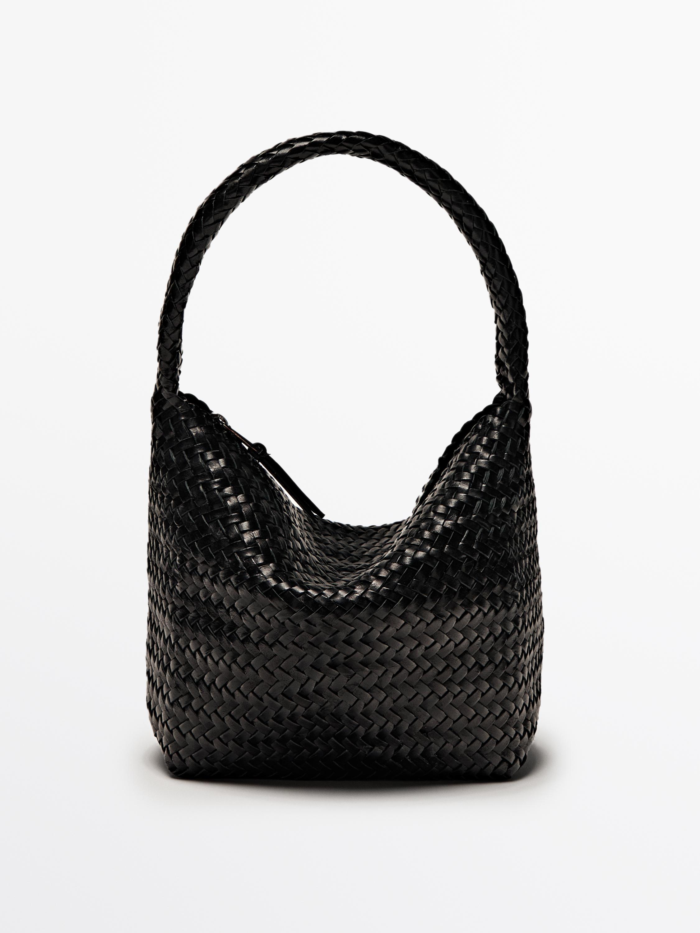 スペイン発♪Massimo Dutti☆ハトメ付きナッパレザーバッグ スペイン発♪Massimo Dutti☆ナッパレザー編みバケットバッグ