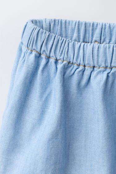 DENIM BLOOMERS - Mid-blue by Zara - Image 2