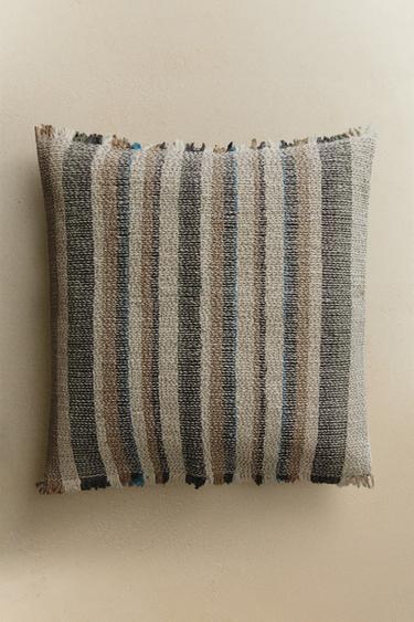 WOVEN CUSHION COVER - Blue by Zara