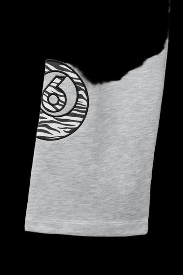 Zara BILLIARD BALL WIDE LEG PLUSH PANTS - Gray marl