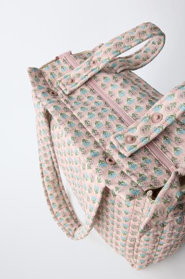 SAC DE MATERNITÉ À FLEURS - Rose de Zara - Image 3
