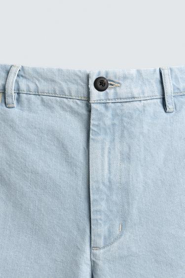 SHORT CHINO EN JEAN - Bleu clair de Zara - Image 8
