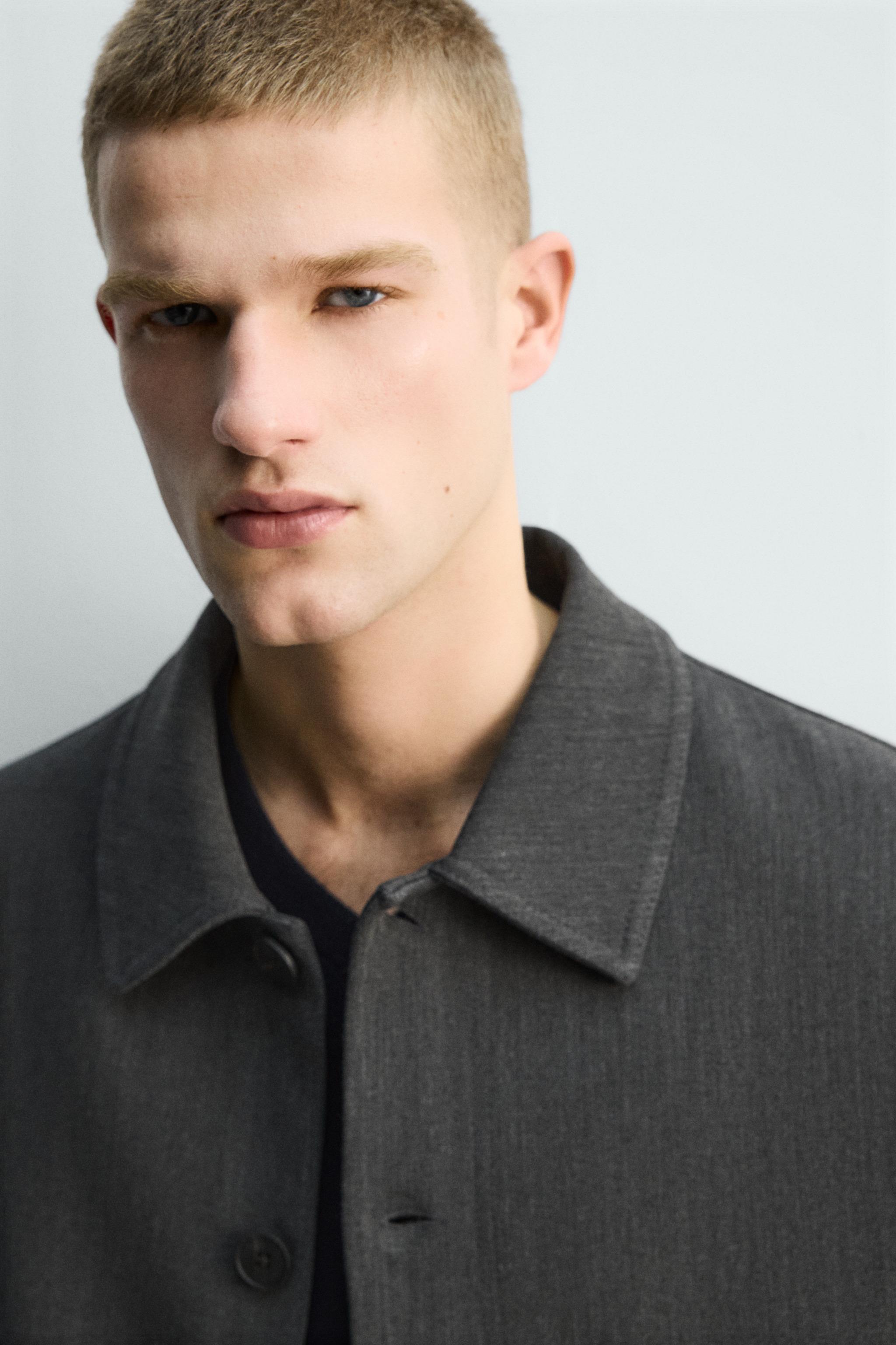 TEXTURED OVERSHIRT