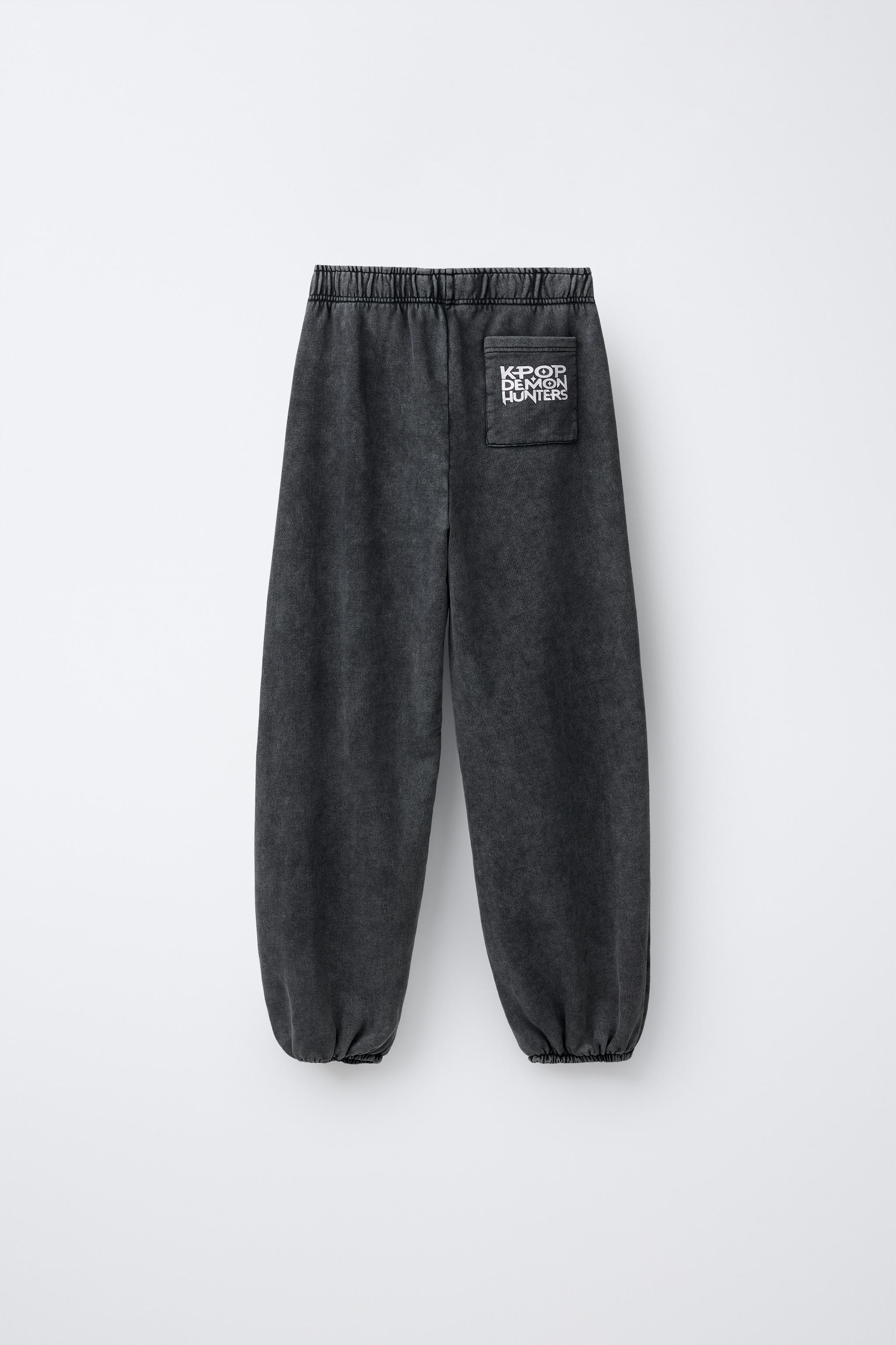 WASHED EFFECT JOGGER PANTS KPOP DEMON HUNTERS™ NETFLIX