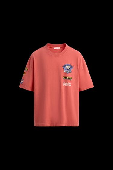 MOTOR GRAPHICS T-SHIRT - Reddish by Zara - Image 0