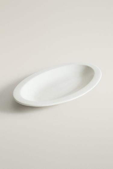 CREAM CERAMIC DECORATIVE TRAY — Cream 2