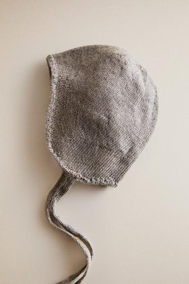 ALPACA BABY BONNET - Brown / Taupe by Zara - Image 0