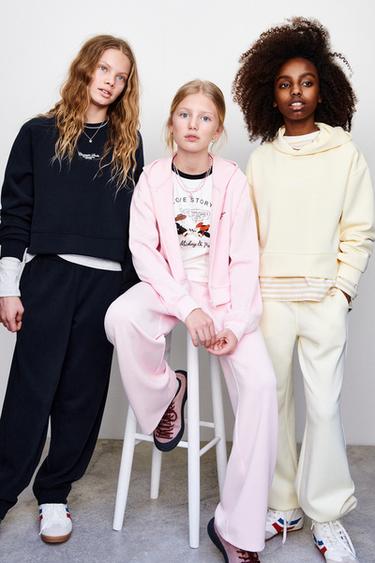 EFFEN SWEATSHIRT MET CAPUCHON - Geel van Zara