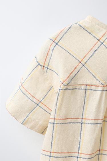 CHEMISE À CARREAUX BRODÉE - Bis de Zara - Image 3